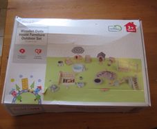 Little Town    wooden dolls outdoor furniture set