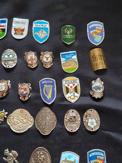 36 Walking Stick Emblems Stocknagel or Medallions