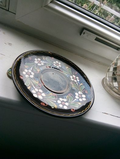 antique soup bowl and saucer