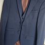 Navy 3 piece suit River Island Image 5