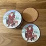 Santa Tin with 6 coasters Christmas decoration Image 4