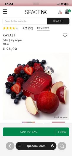 New KAYALI Eden Juicy Apple EDP 50ml