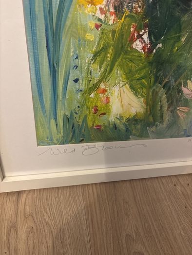 Vera Gaffney framed print - hand signed 30x 30 inch