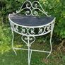 Vintage Wrought Iron Console Table Image 2
