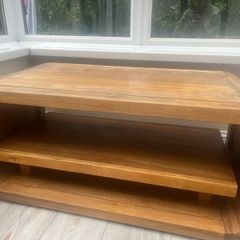 solid wood tv stand