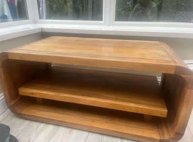 solid wood tv stand