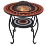Mosaic Fire Pit Table Terracotta and White 68 cm Ceramic Image 6