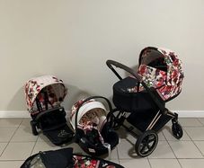 Cybex Platinum Priam Buggy Spring Blossom Travel System