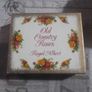 RARE Vintage ceramic Old Country Roses Place card Holders By Royal Albert. Boxed set of 4 Apricot and Pink Rose Royal Albert place card holders Image 6