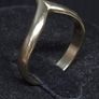 Vintage 9ct Gold Modernist V Ring | Birmingham Hallmarked | Size 54 Image 3