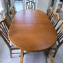 8 dining room chairs and extendable table. Image 7