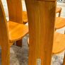 Solid oak dining chairs Image 3