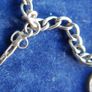 Vintage Sterling Silver 925 Charm Bracelet length 8" - 9,3g Image 4