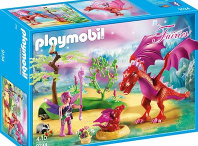 New Playmobil  9134 Fairies Friendly Dragon with Baby