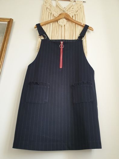 Mango Pinafore Dress Size Large