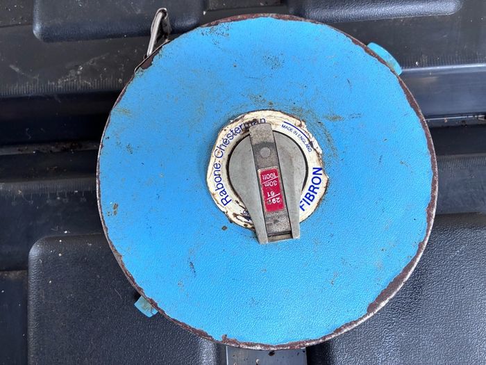 Vintage Rabone Chesterman Fibron Tape Measure 100ft
