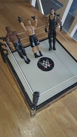 Wresting  ring with figures
