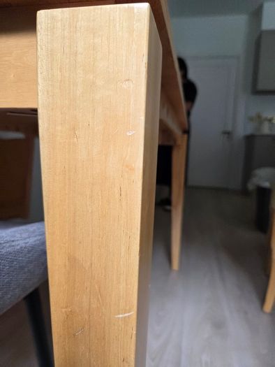 Solid Wood Dining Table and Chairs
