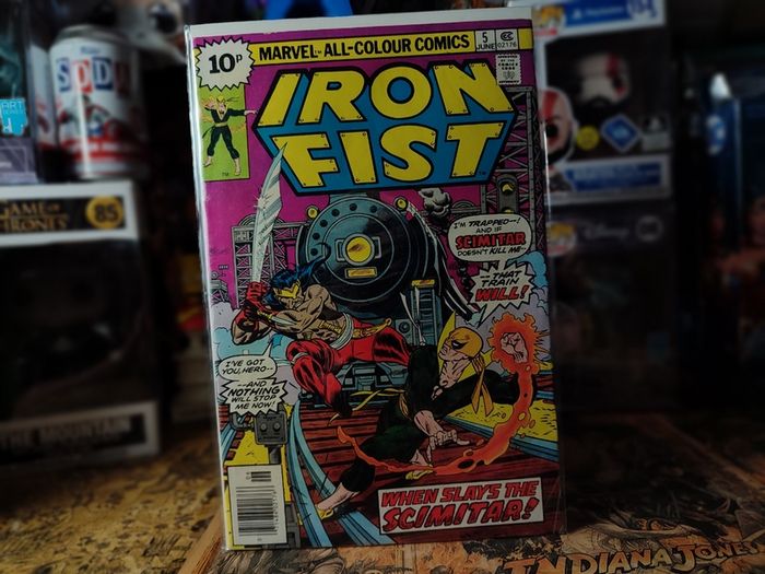 Iron Fist ! Issue #5 ! 1st Appearance of Scimitar ! Iron Fist makes ties to the IRA ! Bronze Age Comic from 1976 ! by Marvel !