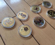 Decorative Chinese Metal Gold Coins