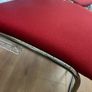 4 Casala Designer Red Upholstered Chairs with steel legs Image 4