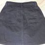 H+M black denim mini skirt size uk8 Image 4