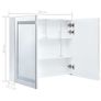 LED Bathroom Mirror Cabinet 80x12.2x68 cm Image 8