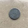 Rare Genuine WW2 Memorabilia- German 5 Pfennig coin Image 2