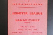 Leinster League V Lanarkshire Inter-league 1956