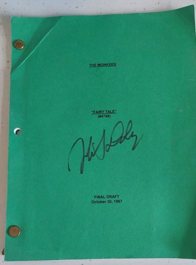Autographed Monkees TV Show Script & Micky's Secret Snaps Album