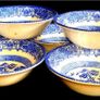 6 Vintage EIT Blue Willow Bowls-Pristine Image 10