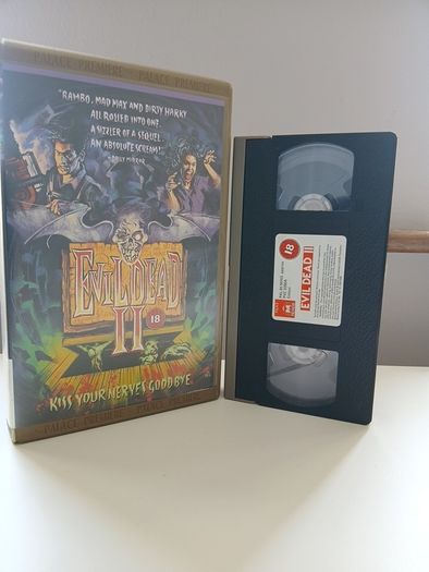 Evil Dead 2 Kiss Your Nerves Goodbye Film On Large Box Rental Version (Not Ex Rental)
