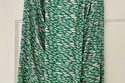Lennon Courtney Jersey Print Green and Pink Skirt - Size 10 - New with Tags