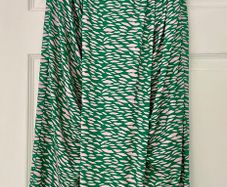 Lennon Courtney Jersey Print Green and Pink Skirt - Size 10 - New with Tags