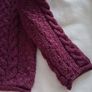 Womens Merino Wool Aran Jumper - Berry colour - Size M UK 10 - RRP 113 Image 8