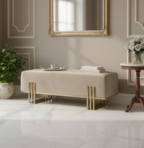 Aurora Modern Extended 100cm Upholstered Banch Sale