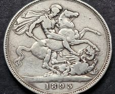 Great Britain 1893 Silver Crown Coin