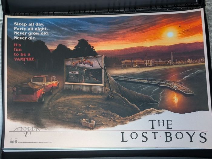 The Lost Boys Andrew Rowland Artist Proof (AP) Signed Screen Print Poater