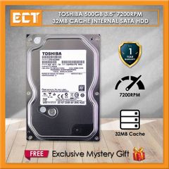 Toshiba 500GB 3.5" 7200rpm SATA HDD Desktop Pc