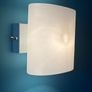 Opaque white oval wall lights x 2 Image 2