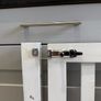 White wooden stair gate Image 9