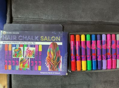 Hair chalk and air markers