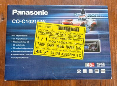Panasonic CQ-C1021NW RDS car radio FM/AM CD player