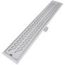 Linear Shower Drain 2 pcs Wave 830x140 mm Stainless Steel Image 7