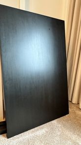IKEA LACK Coffee table, black, 118x78 cm - with DENT, otherwise like-new