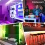 LED Strip Lights 10M (1X10M) APP Control Colour Changing LED Lights with Remote, Music Sync Built-in Mic, SMD RGB Light Strips RGB Image 5