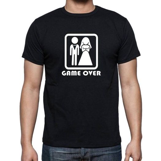 Game Over T-shirt Wedding Tee Stag Night T-shirt tee top shirt