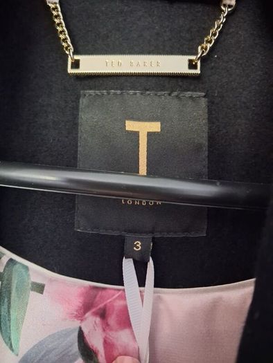 Ted Baker Rytaa Short Wrap Coat - Black - UK 12 - BNWT RRP 365
