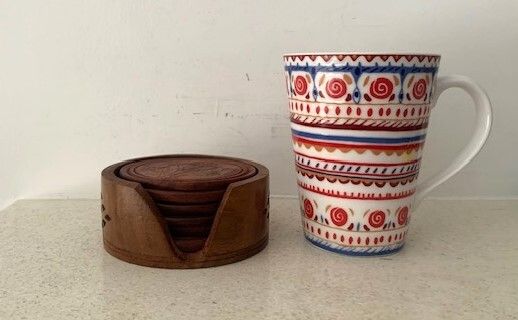 Vintage Handmade Wooden Coasters