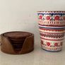Vintage Handmade Wooden Coasters Image 4